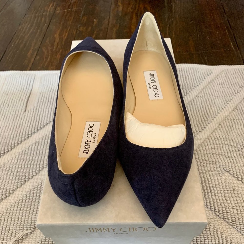 Jimmy Choo ALINA, OSUE, Suede, Navy